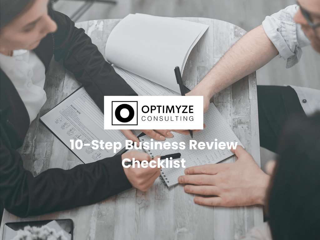 Optimyze Consulting - Business Coaching Checklist